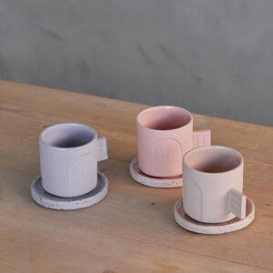 Tazas artesanales gres coloreado